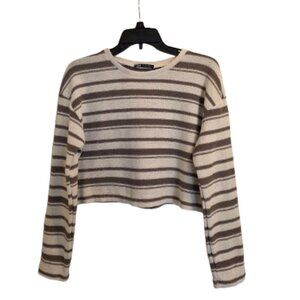 ZARA PULLOVER LONG SLEEVE CROP TOP - SIZE SMALL